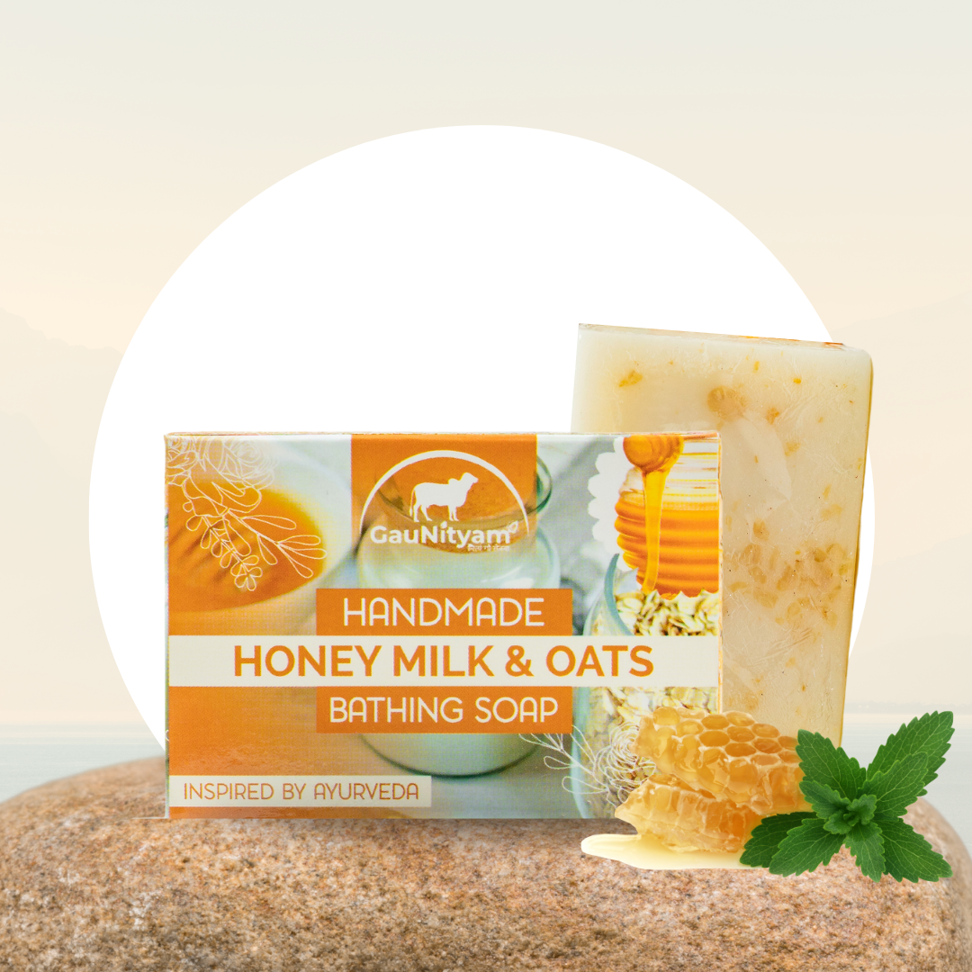 Honey Milk & Oats Organic Soap - 100g (pack of 3)